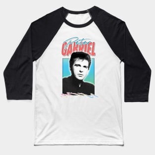 Peter Gabriel / 80s Aesthetic Fan Art Design Baseball T-Shirt